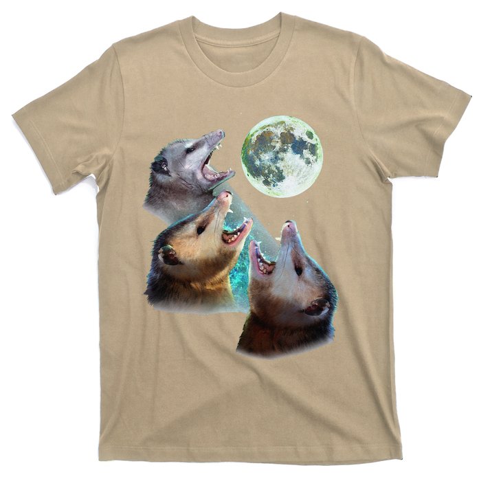 Three Opposum Moon With 3 Possums And Dead Moon Costume T-Shirt