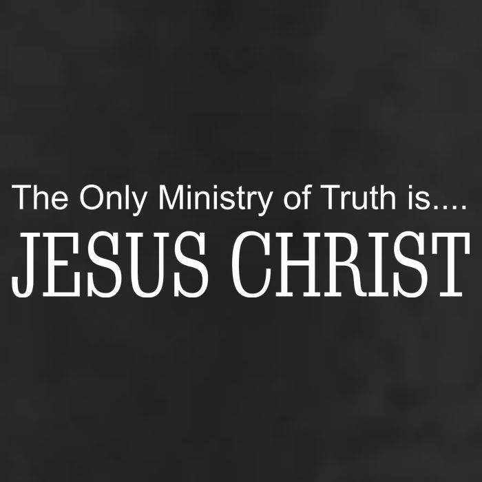 The Only Ministry Of Truth Is Jesus Christ 7 Panel Mesh Trucker Snapback Hat