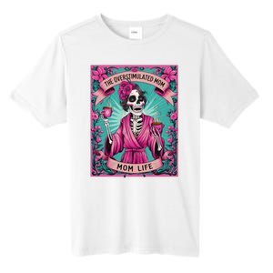 The Overstimulated Mom Skeleton Funny Tarot Card Tall Fusion ChromaSoft Performance T-Shirt