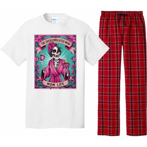 The Overstimulated Mom Skeleton Funny Tarot Card Pajama Set