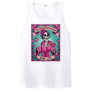 The Overstimulated Mom Skeleton Funny Tarot Card PosiCharge Competitor Tank