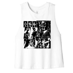 Take On Me A Ha Fashion Fashion Pop Women's Racerback Cropped Tank