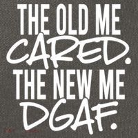 The Old Me Cared The New Me Dgaf Meaningful Gift Cotton Canvas Backpack