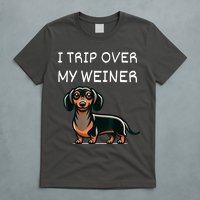 Tripping Over My Weiner Funny Dachshund Doxie Weiner Gift T-Shirt