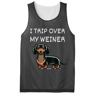 Tripping Over My Weiner Funny Dachshund Doxie Weiner Gift Mesh Reversible Basketball Jersey Tank
