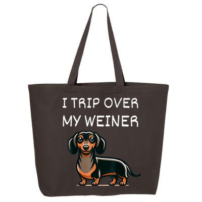 Tripping Over My Weiner Funny Dachshund Doxie Weiner Gift 25L Jumbo Tote