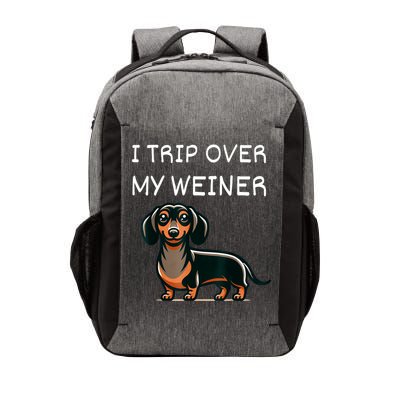 Tripping Over My Weiner Funny Dachshund Doxie Weiner Gift Vector Backpack