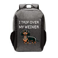 Tripping Over My Weiner Funny Dachshund Doxie Weiner Gift Vector Backpack