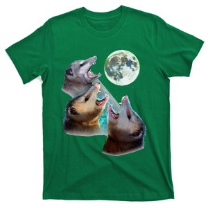 Three Opposum Moon With 3 Possums And Dead Moon Costume T-Shirt