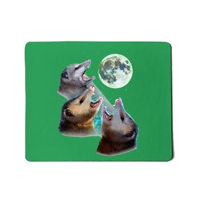 Three Opposum Moon With 3 Possums And Dead Moon Costume Mousepad