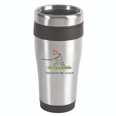 Tread On Me Daddy Snake Funny Saying Humor 16oz Travel Tumbler