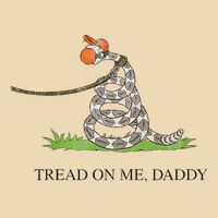 Tread On Me Daddy Snake Funny Saying Humor Bag