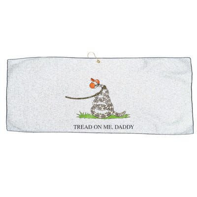 Tread On Me Daddy Snake Funny Saying Humor Large Microfiber Waffle Golf Towel