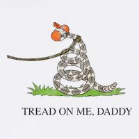 Tread On Me Daddy Snake Funny Saying Humor Golf Towel