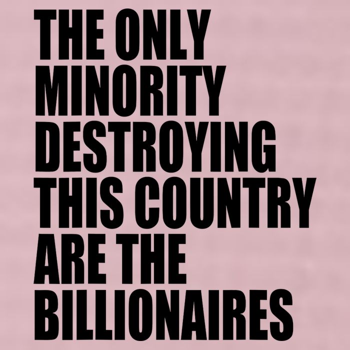 The Only Minority Destroying This Country Are Billionaires 25L Jumbo Tote
