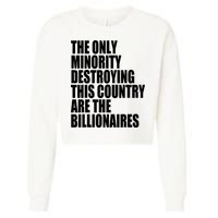 The Only Minority Destroying This Country Are Billionaires Cropped Pullover Crew