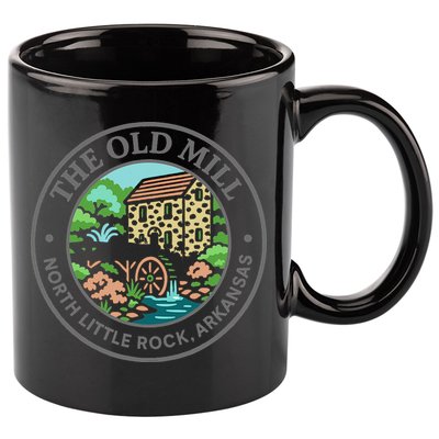 The Old Mill In North Little Rock Arkansas 11oz C Handle Ceramic Mug