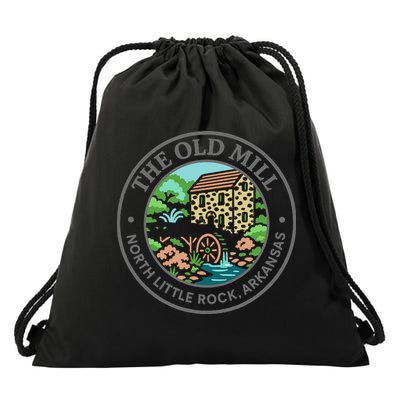 The Old Mill In North Little Rock Arkansas Drawstring Bag