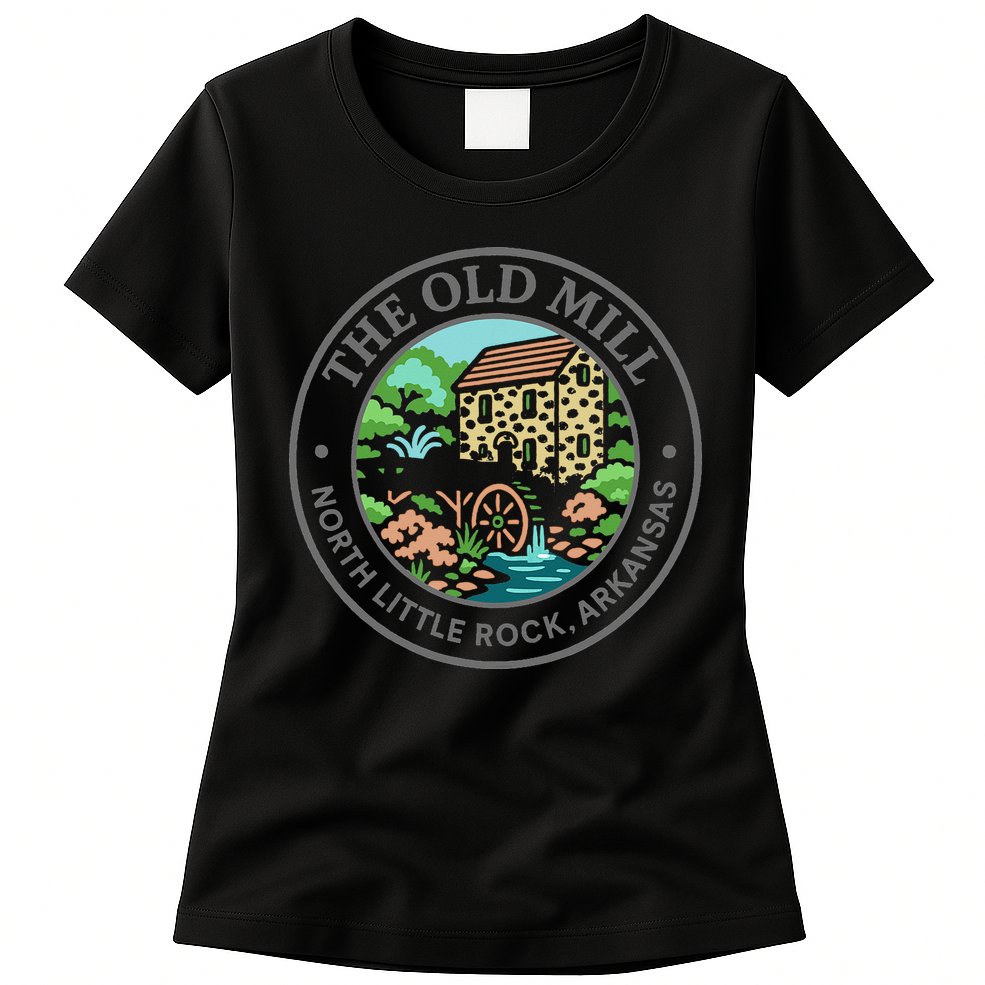 The Old Mill In North Little Rock Arkansas Womens T-Shirt