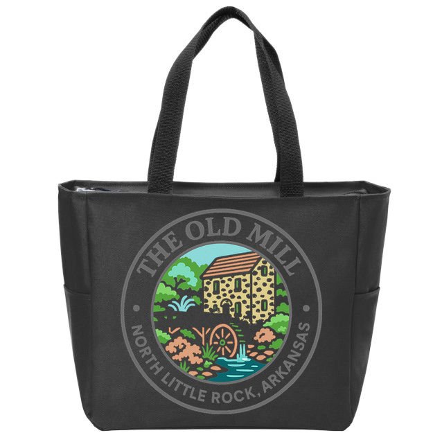 The Old Mill In North Little Rock Arkansas Zip Tote Bag