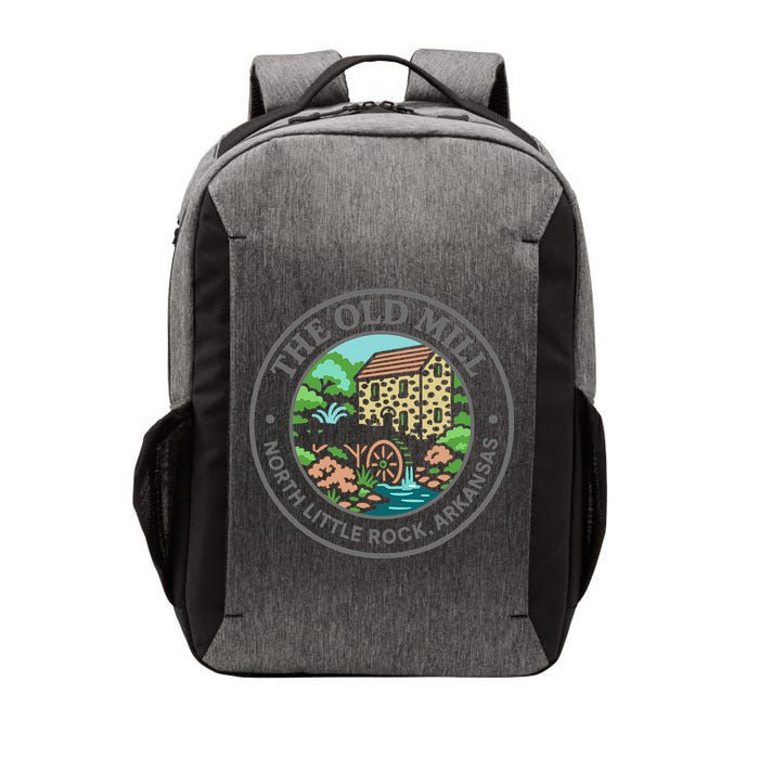 The Old Mill In North Little Rock Arkansas Vector Backpack