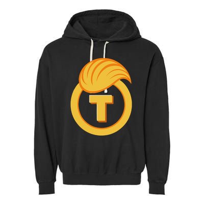 Trump Official Meme Coin Crypto President Garment-Dyed Fleece Hoodie