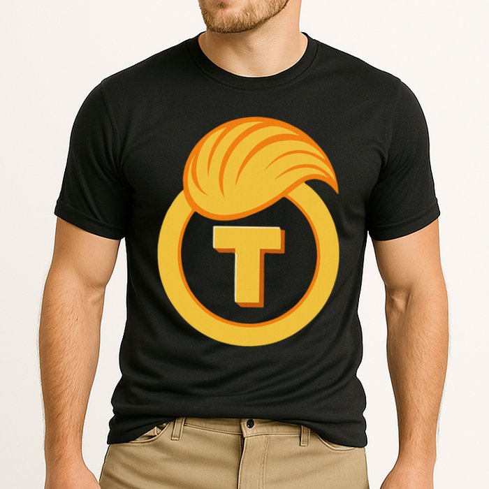 Trump Official Meme Coin Crypto President Cooling Performance Crew T-Shirt