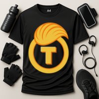 Trump Official Meme Coin Crypto President Cooling Performance Crew T-Shirt