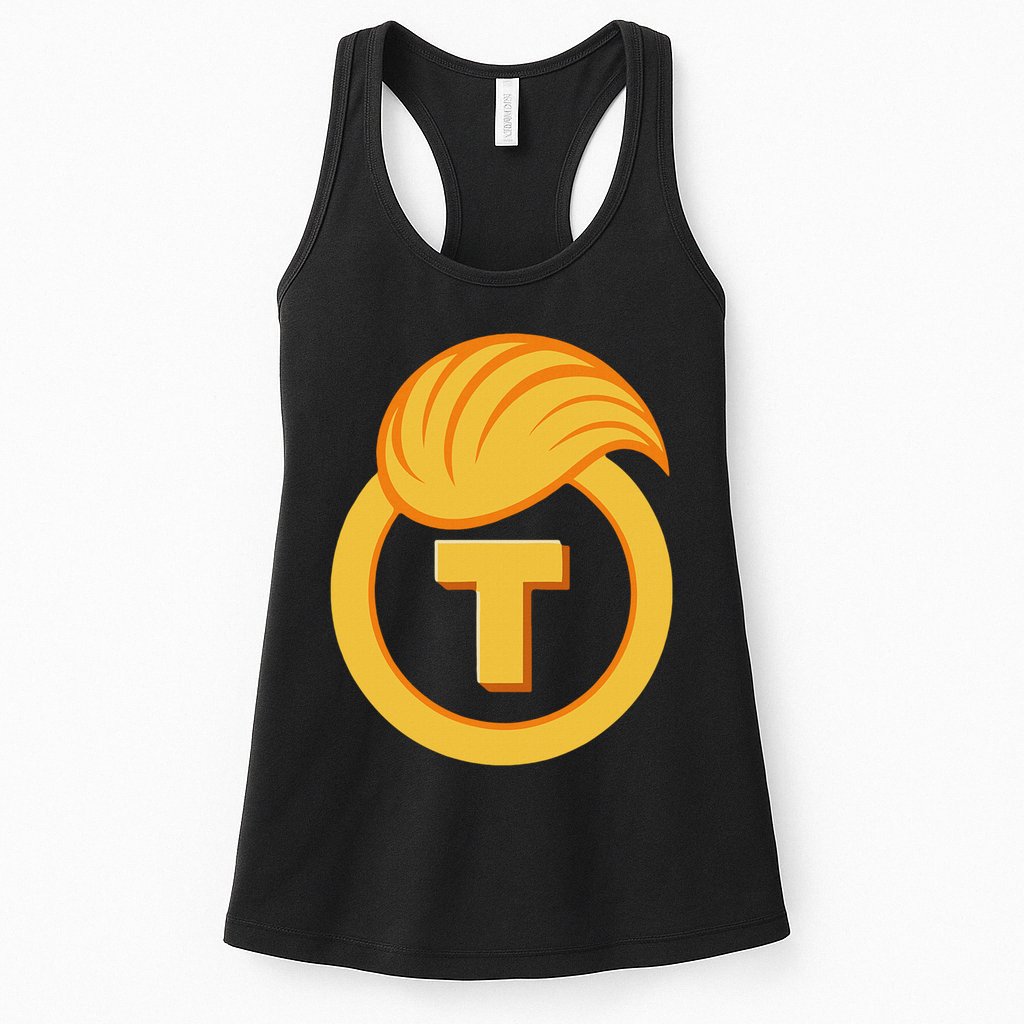 Trump Official Meme Coin Crypto President Womens Tank Top