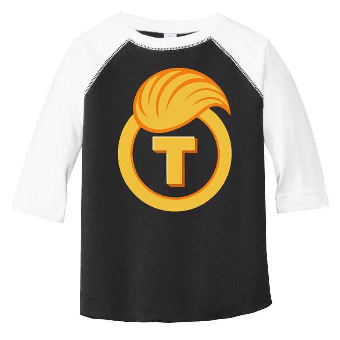 Trump Official Meme Coin Crypto President Toddler Fine Jersey T-Shirt