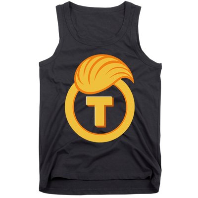 Trump Official Meme Coin Crypto President Tank Top