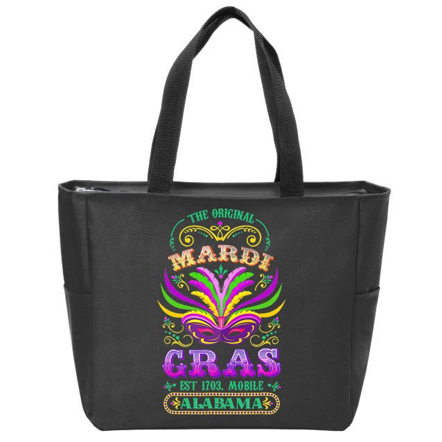 The Original Mardi Gras Mobile Alabama 1703 Zip Tote Bag