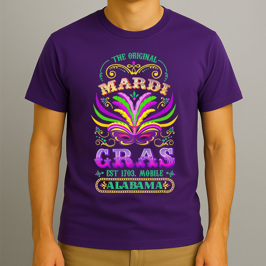 The Original Mardi Gras Mobile Alabama 1703 T-Shirt