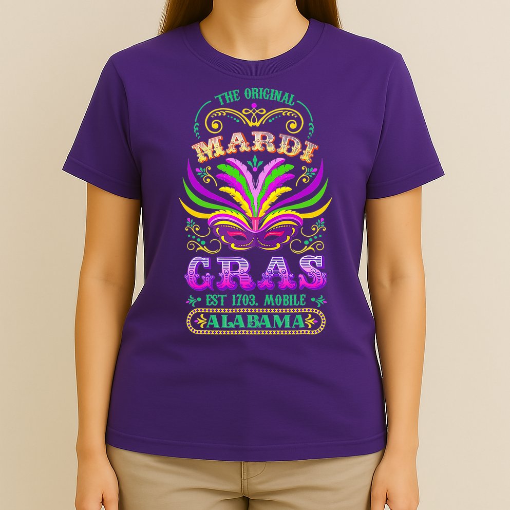 The Original Mardi Gras Mobile Alabama 1703 T-Shirt