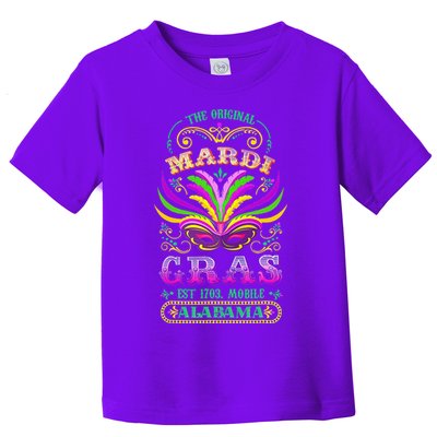 The Original Mardi Gras Mobile Alabama 1703 Toddler T-Shirt