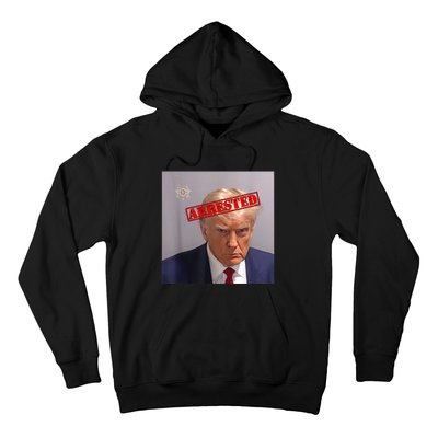 Trump Official Mugshot Arrested Funny Hoodie