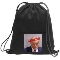 Trump Official Mugshot Arrested Funny Sweatshirt Cinch Pack Bag