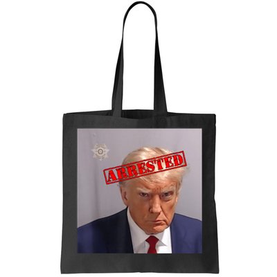 Trump Official Mugshot Arrested Funny Tote Bag