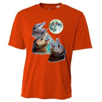 Three Opposum Moon With 3 Possums And Dead Moon Cooling Performance Crew T-Shirt