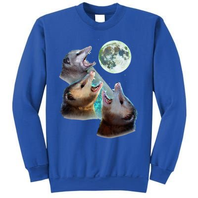 Three Opposum Moon With 3 Possums And Dead Moon Sweatshirt