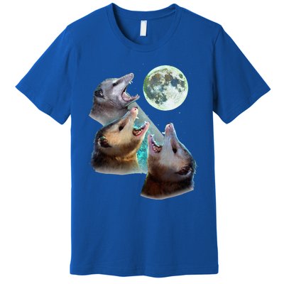 Three Opposum Moon With 3 Possums And Dead Moon Premium T-Shirt