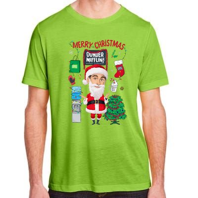 The Office Merry Christmas From Dunder Mifflin Adult ChromaSoft Performance T-Shirt