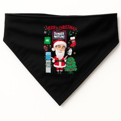 The Office Merry Christmas From Dunder Mifflin USA-Made Doggie Bandana
