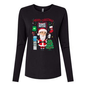 The Office Merry Christmas From Dunder Mifflin Womens Cotton Relaxed Long Sleeve T-Shirt