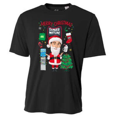 The Office Merry Christmas From Dunder Mifflin Cooling Performance Crew T-Shirt