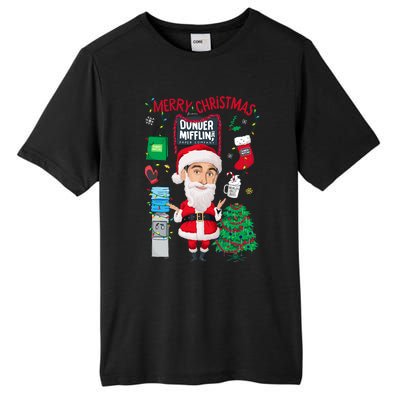 The Office Merry Christmas From Dunder Mifflin Tall Fusion ChromaSoft Performance T-Shirt