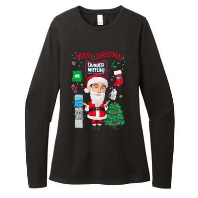 The Office Merry Christmas From Dunder Mifflin Womens CVC Long Sleeve Shirt