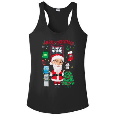 The Office Merry Christmas From Dunder Mifflin Ladies PosiCharge Competitor Racerback Tank