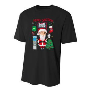 The Office Merry Christmas From Dunder Mifflin Youth Performance Sprint T-Shirt