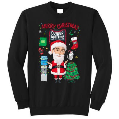 The Office Merry Christmas From Dunder Mifflin Tall Sweatshirt